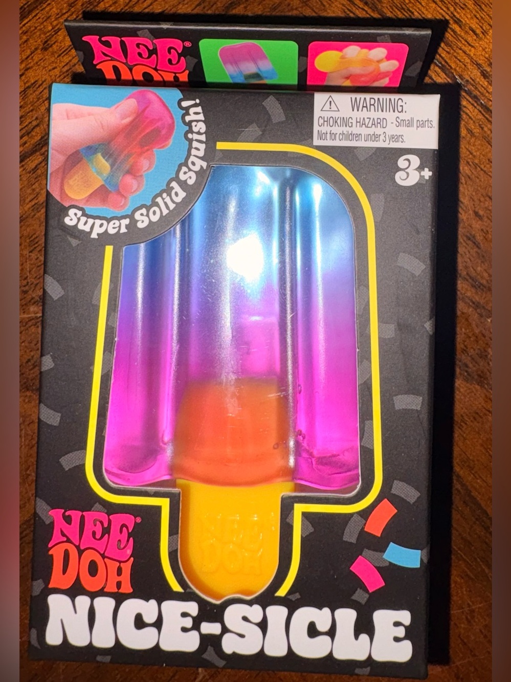Nice-Sicle Kids Squishy Toy - Pink, Purple & Orange